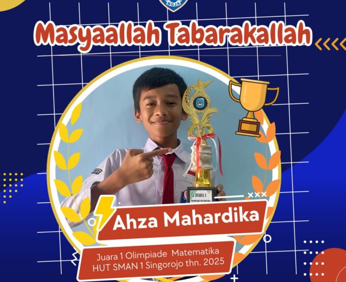 Ahza Mahardika Siswa Kelas 5 SD Muhammadiyah Boja Raih Juara 1 Olimpiade Matematika